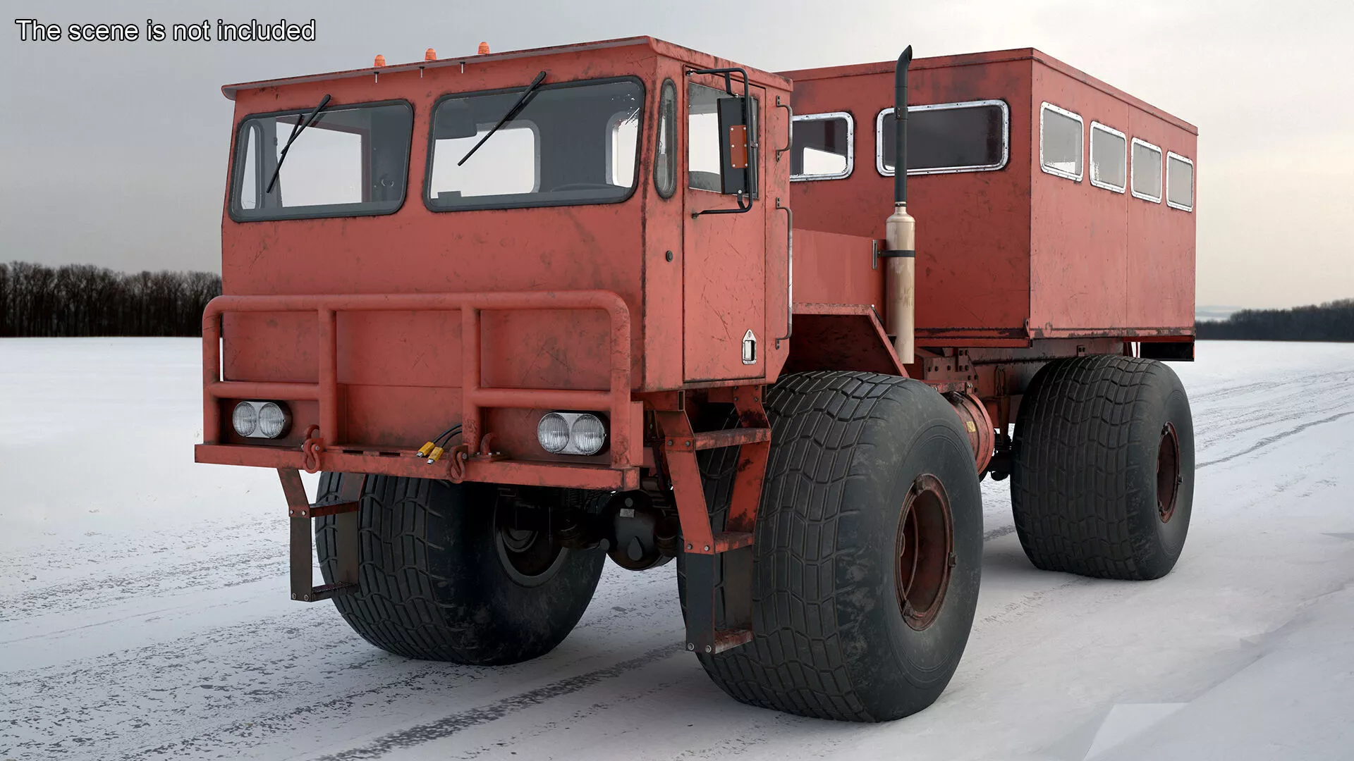 All-terrain Passenger Vehicle Rigged 3D model