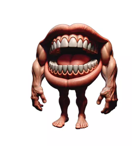Mouth Monster Miniature 3D print model
