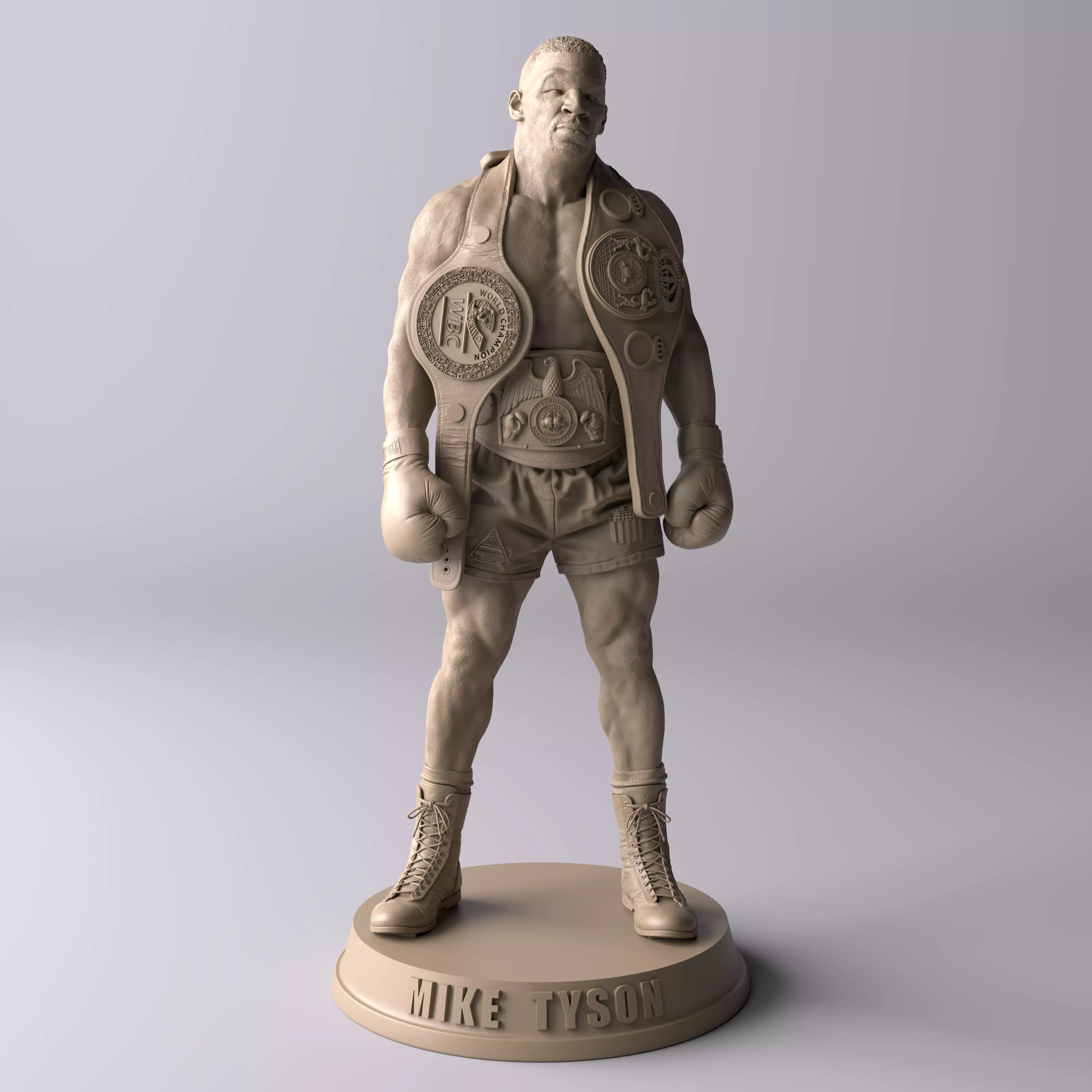 Mike Tyson Champion Premium Statue Collectible Figure 3D print model