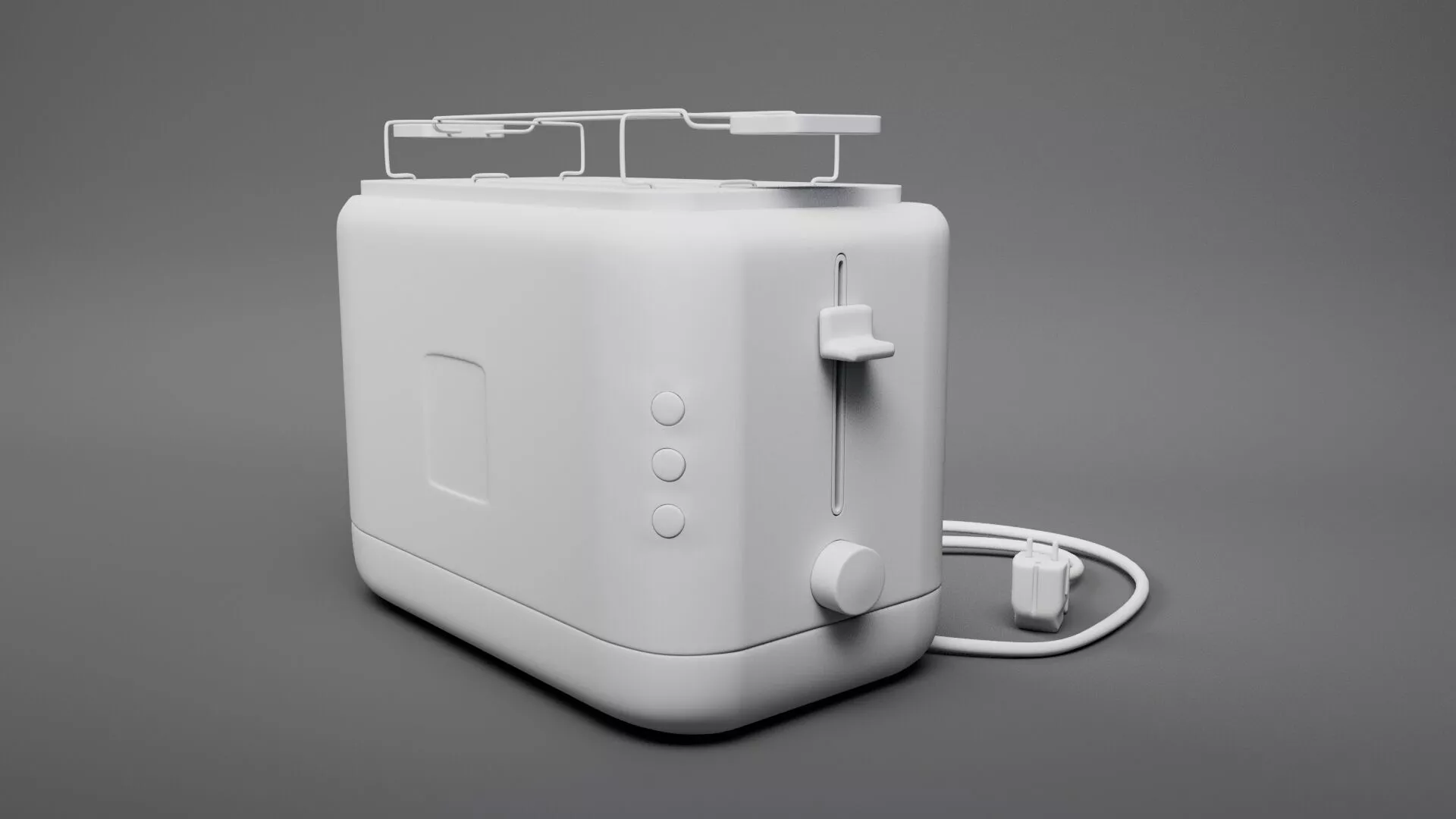 Kitchen Appliance Toaster Base Mesh 3D Model 3D model