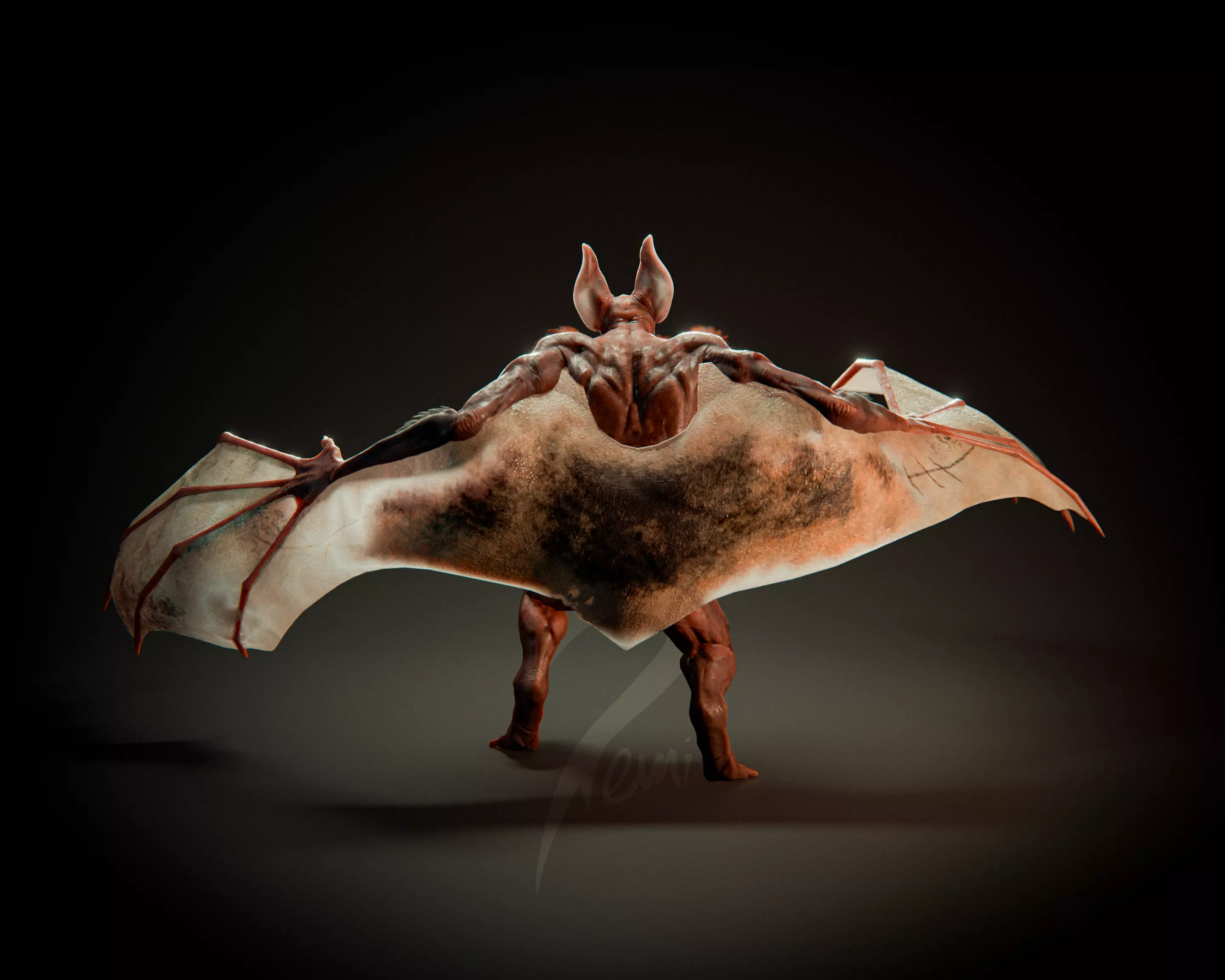 DCs Man-Bat Game Ready 3D Model Low-poly 3D model