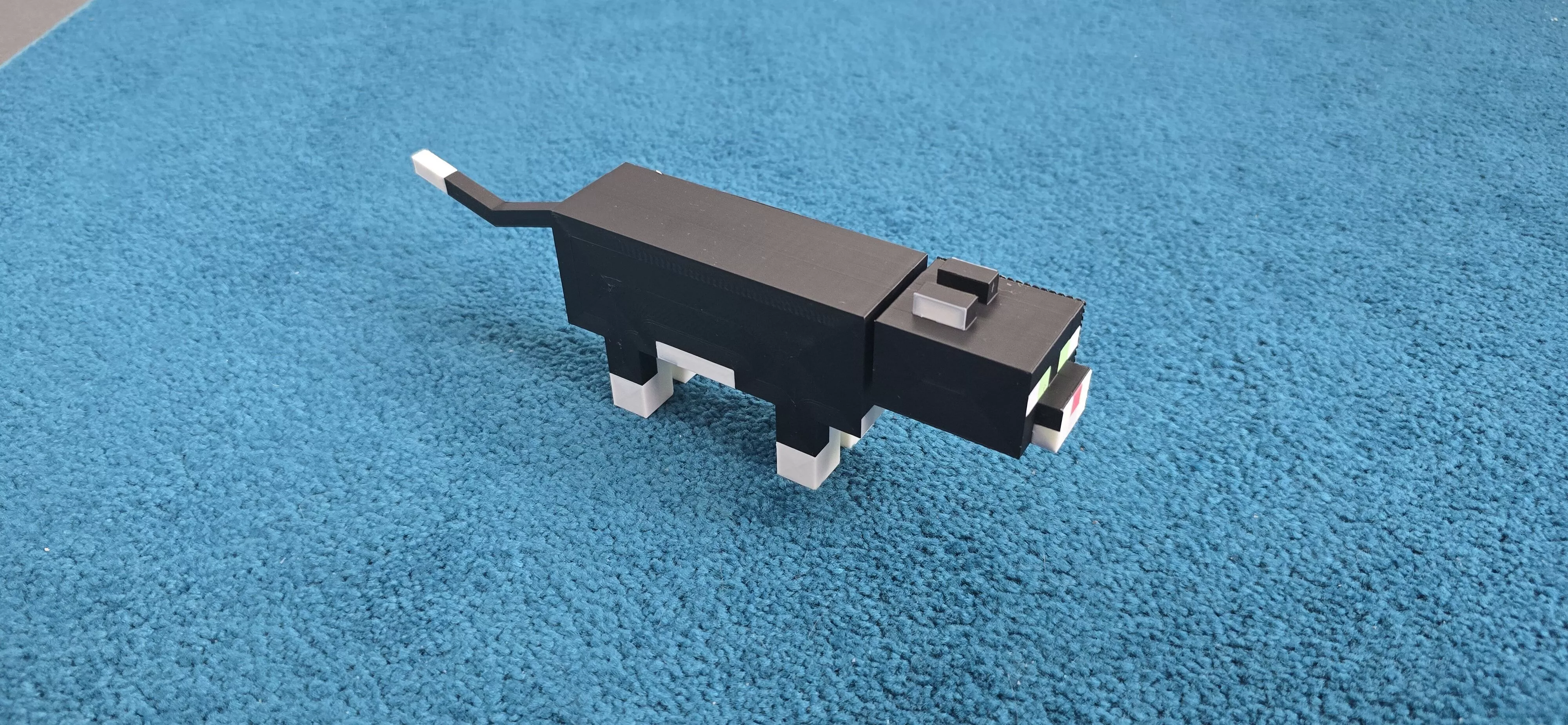 Minecraft Inspired Voxel Cat Pack 6 Cats Bundle 3D Printable STL 3D print model