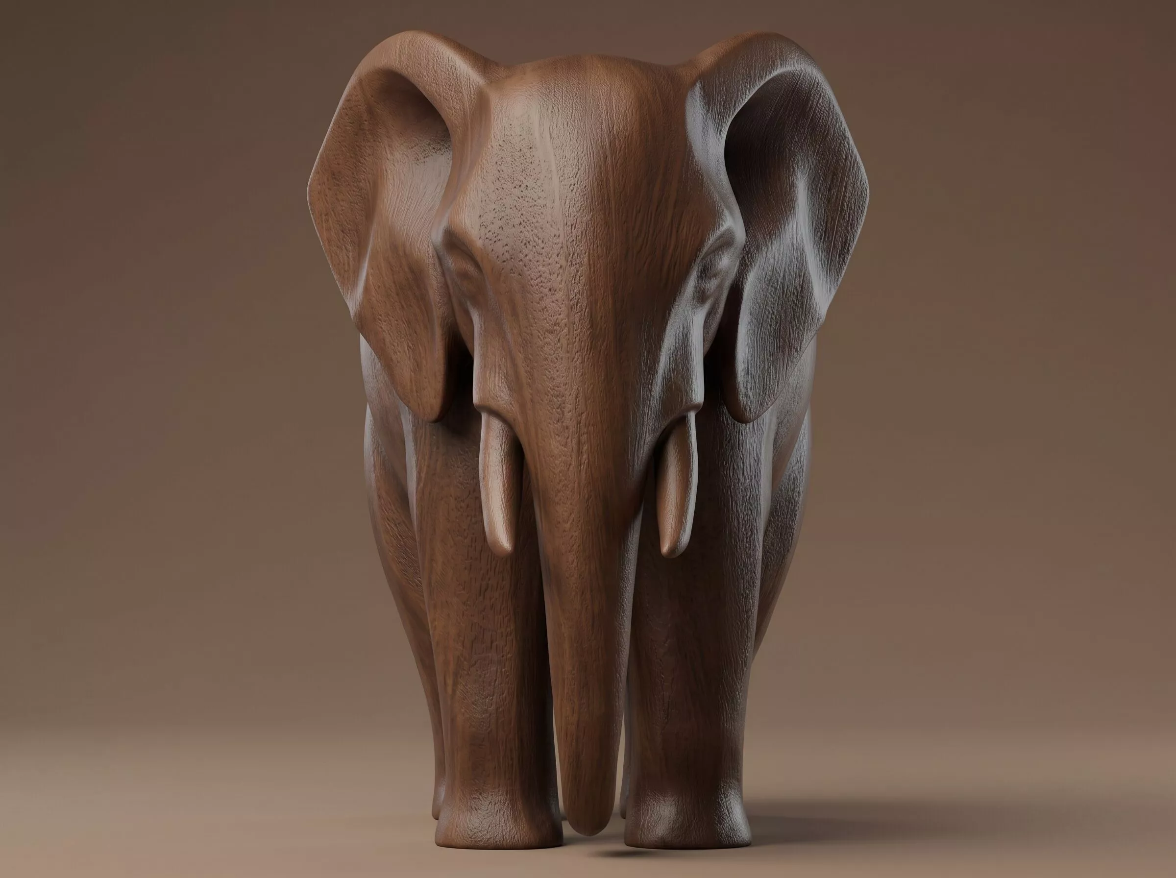Elephant 3D Print Model 3D print model