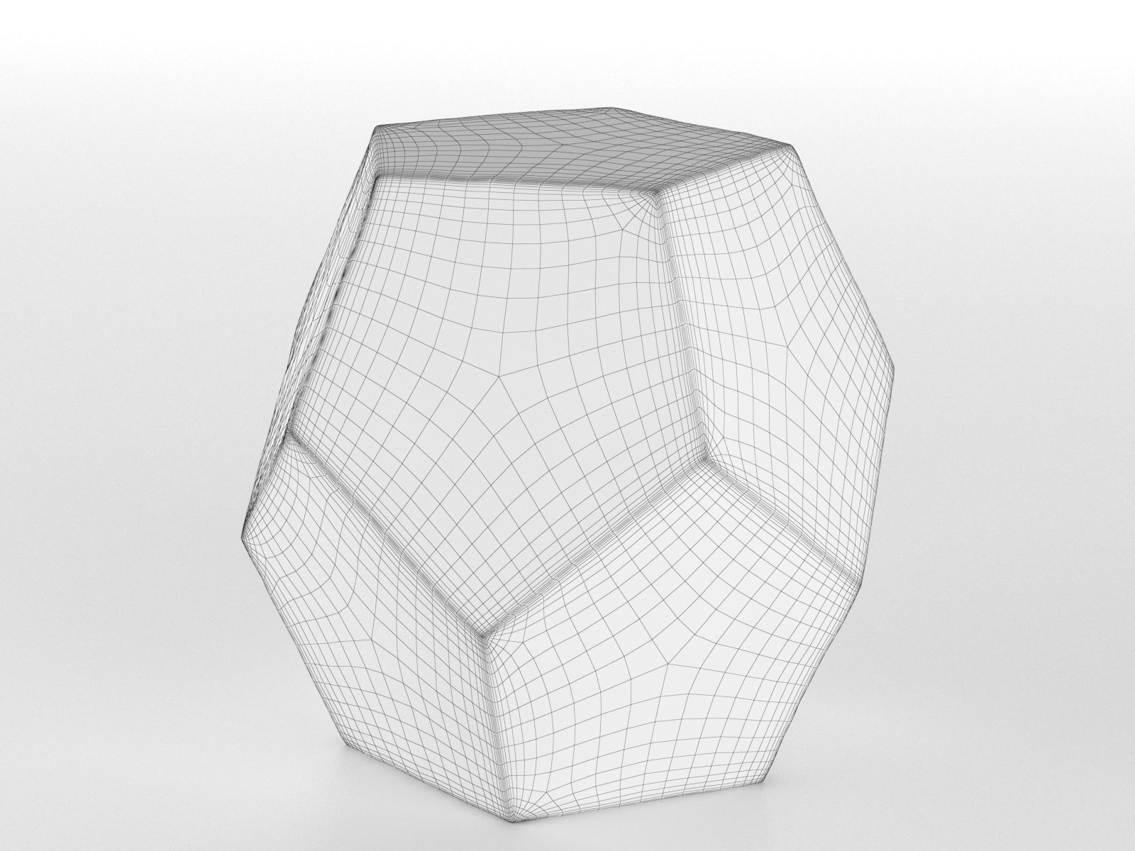Nugget Stool 3D model_1