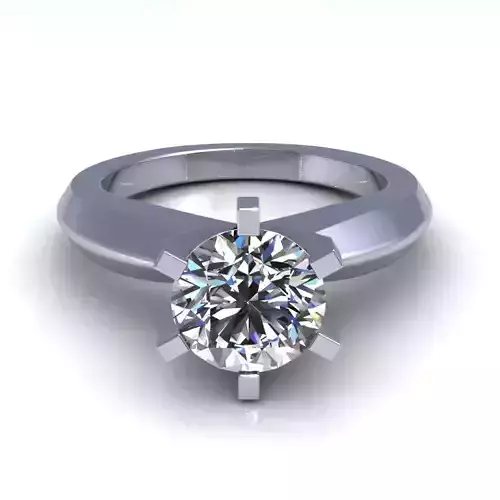 Knife Edge Engagement Ring