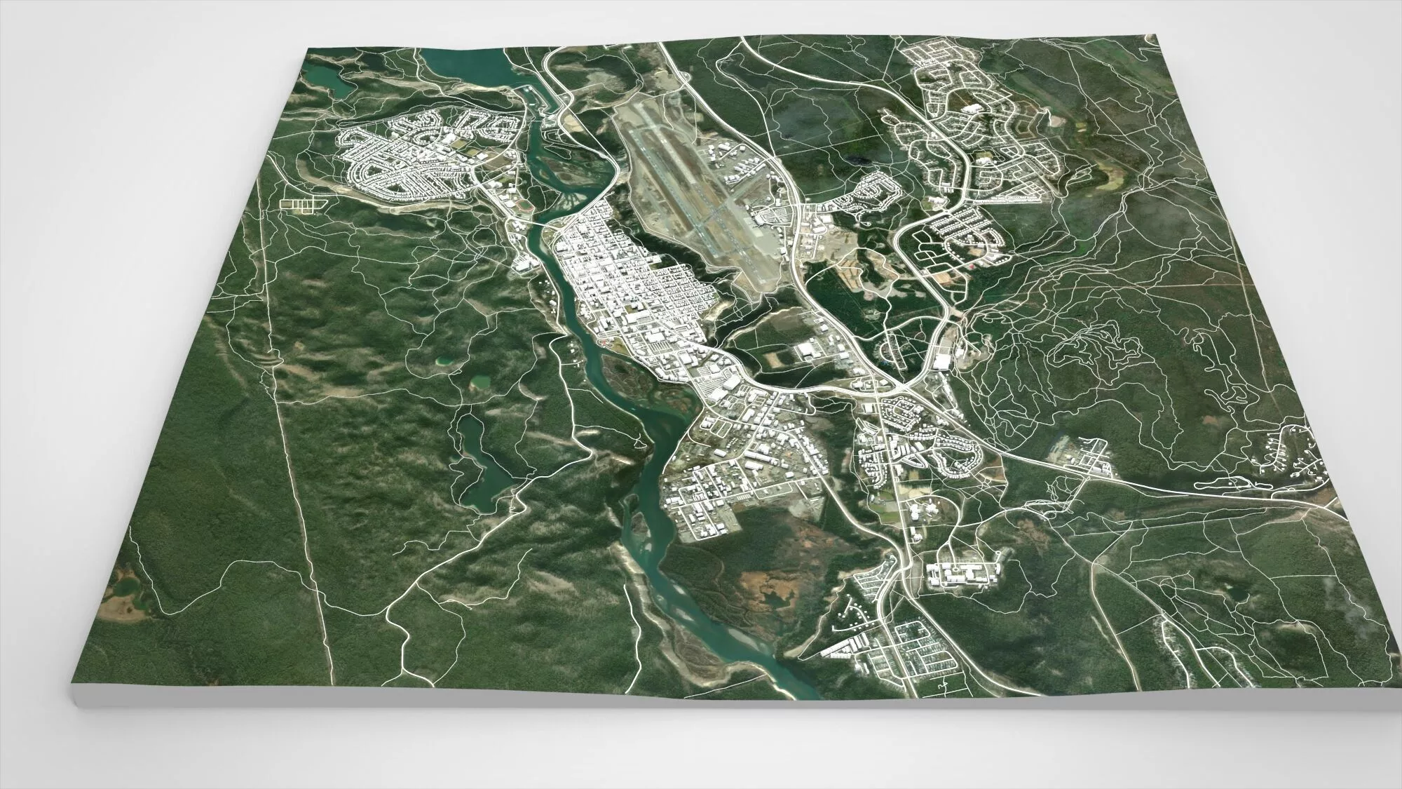Cityscape Whitehorse Canada 3D model