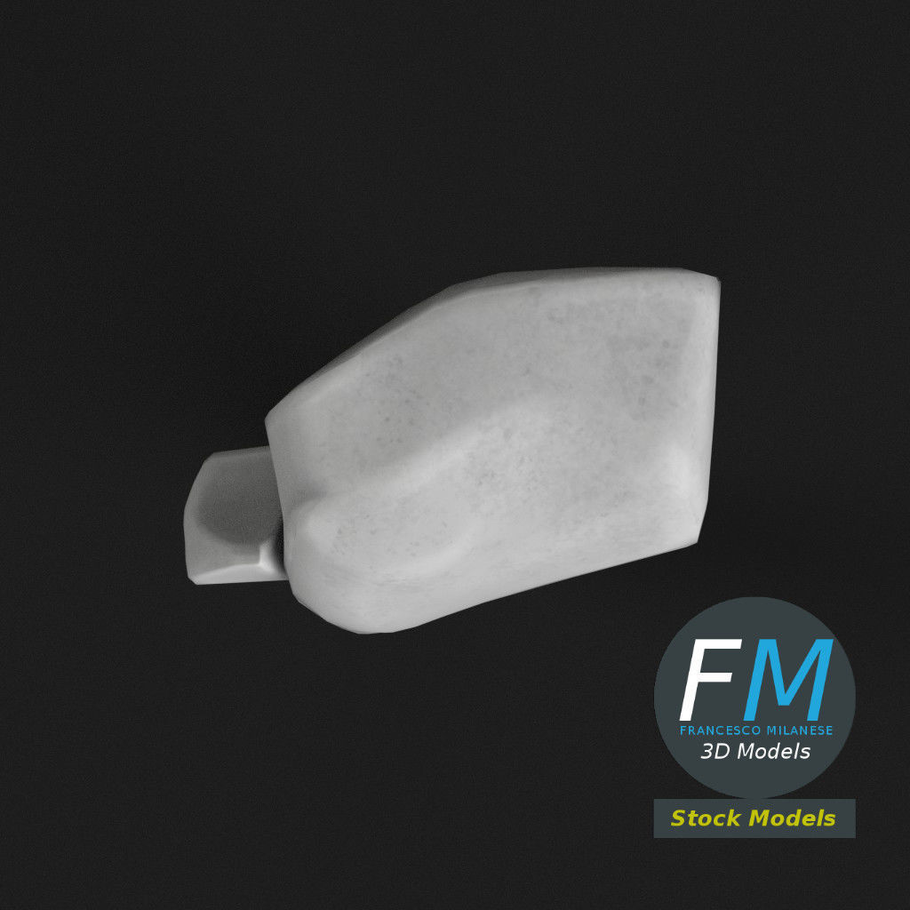 Anatomy - Tibia and Fibula Low-poly 3D model_6