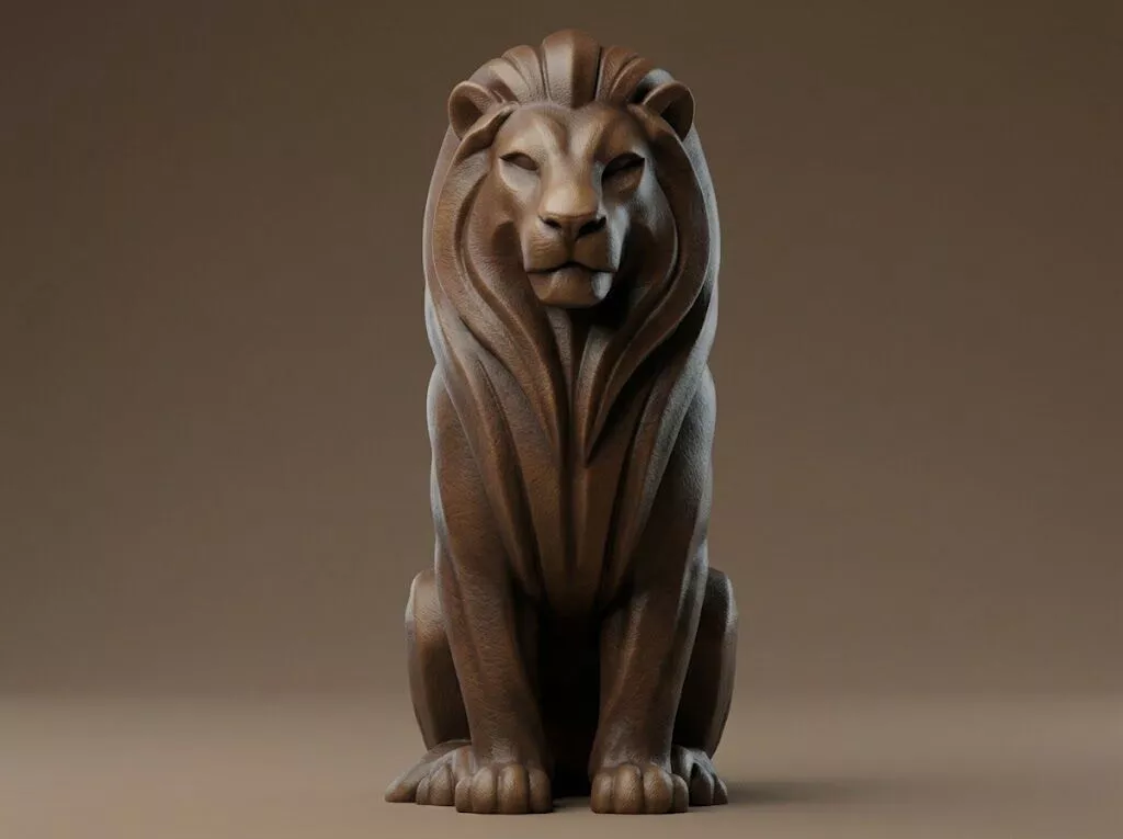 Lion Figurine 3D Print Model 3D print model