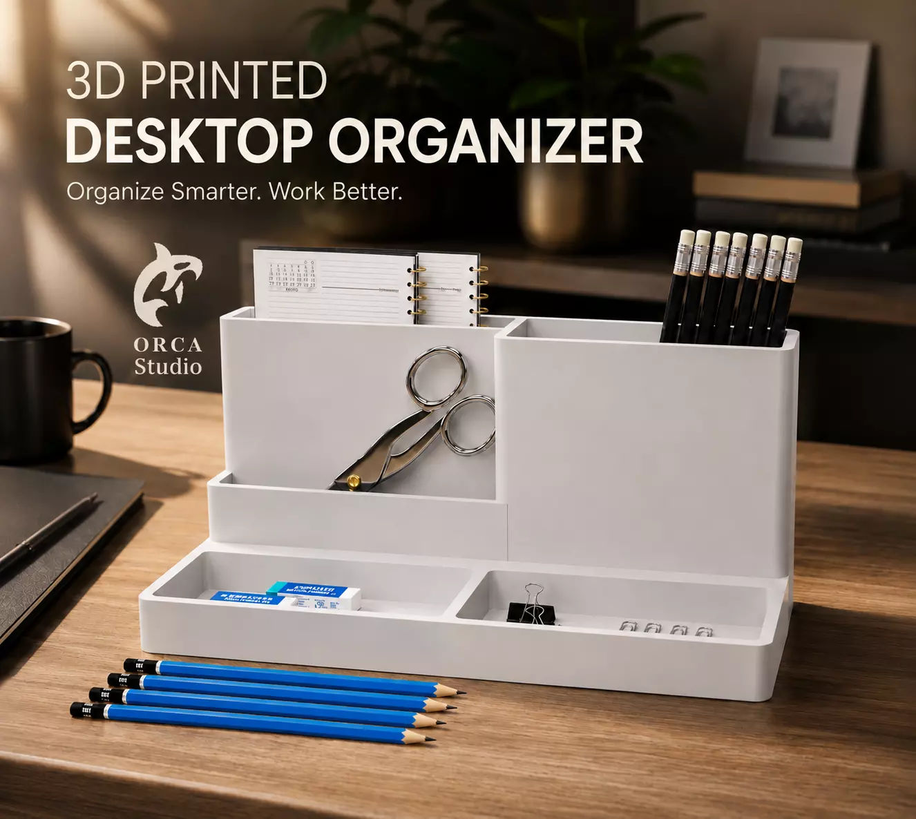3D Printed Desktop Organizer 3D print model
