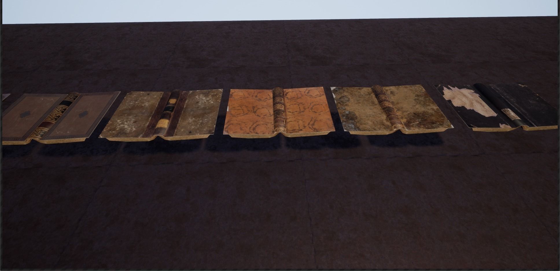 books stack of Low-poly 3D model_11