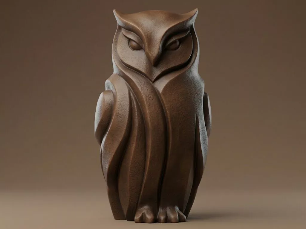 Owl Figurine 3D Print Model 3D print model