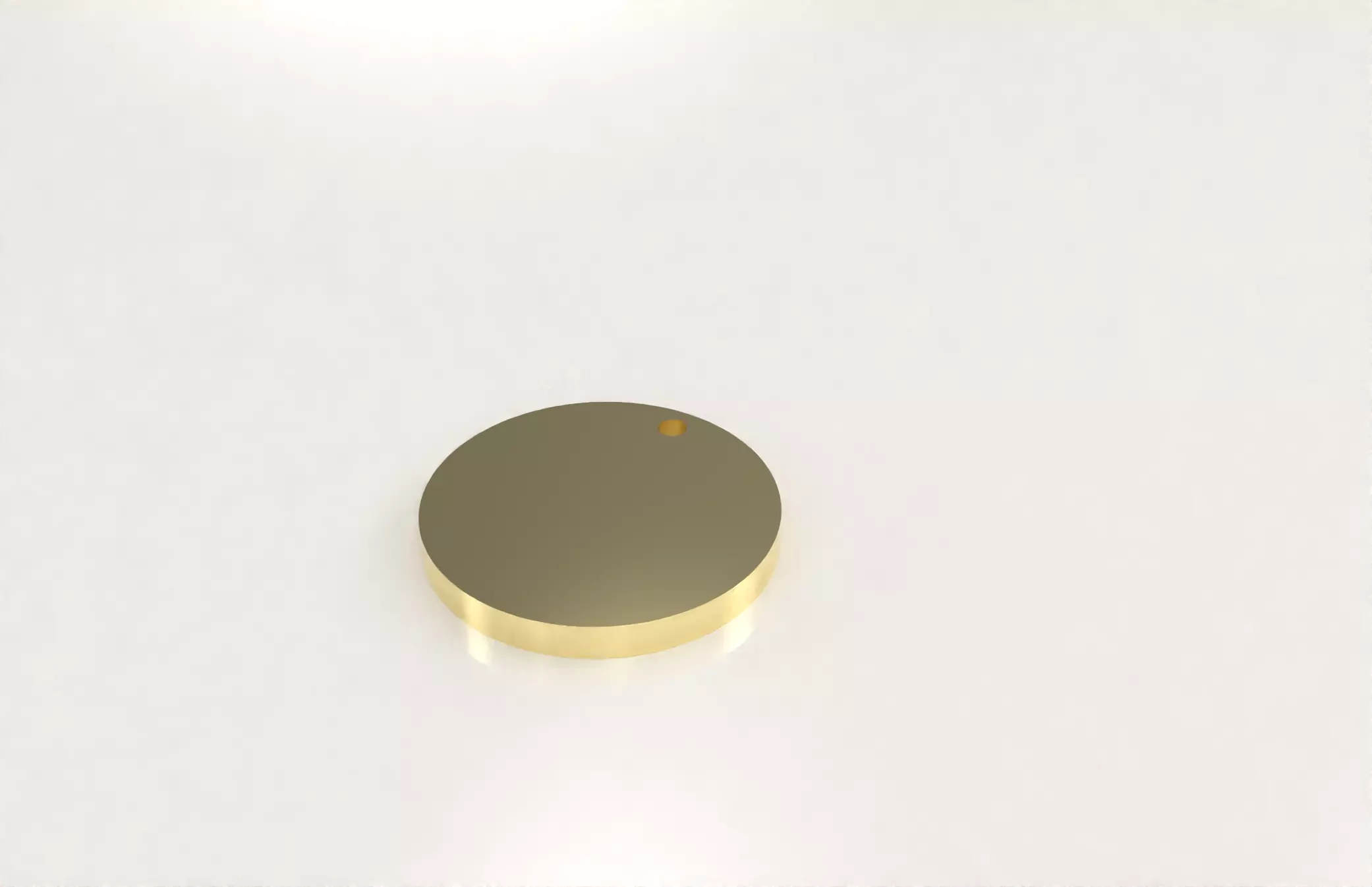 Round Blank Pendants Top Hole 3D CAD Models 3D print model