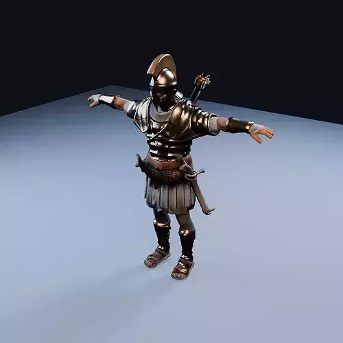 Roman sagittarius Elite Low Poly PBR Game Asset