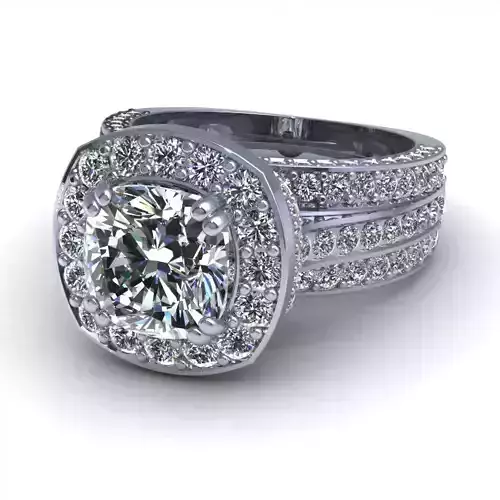Cushion Engagement Ring