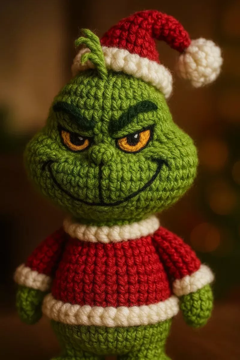 Grinch-Inspired Amigurumi Style STL File for 3D Printing 3D print model