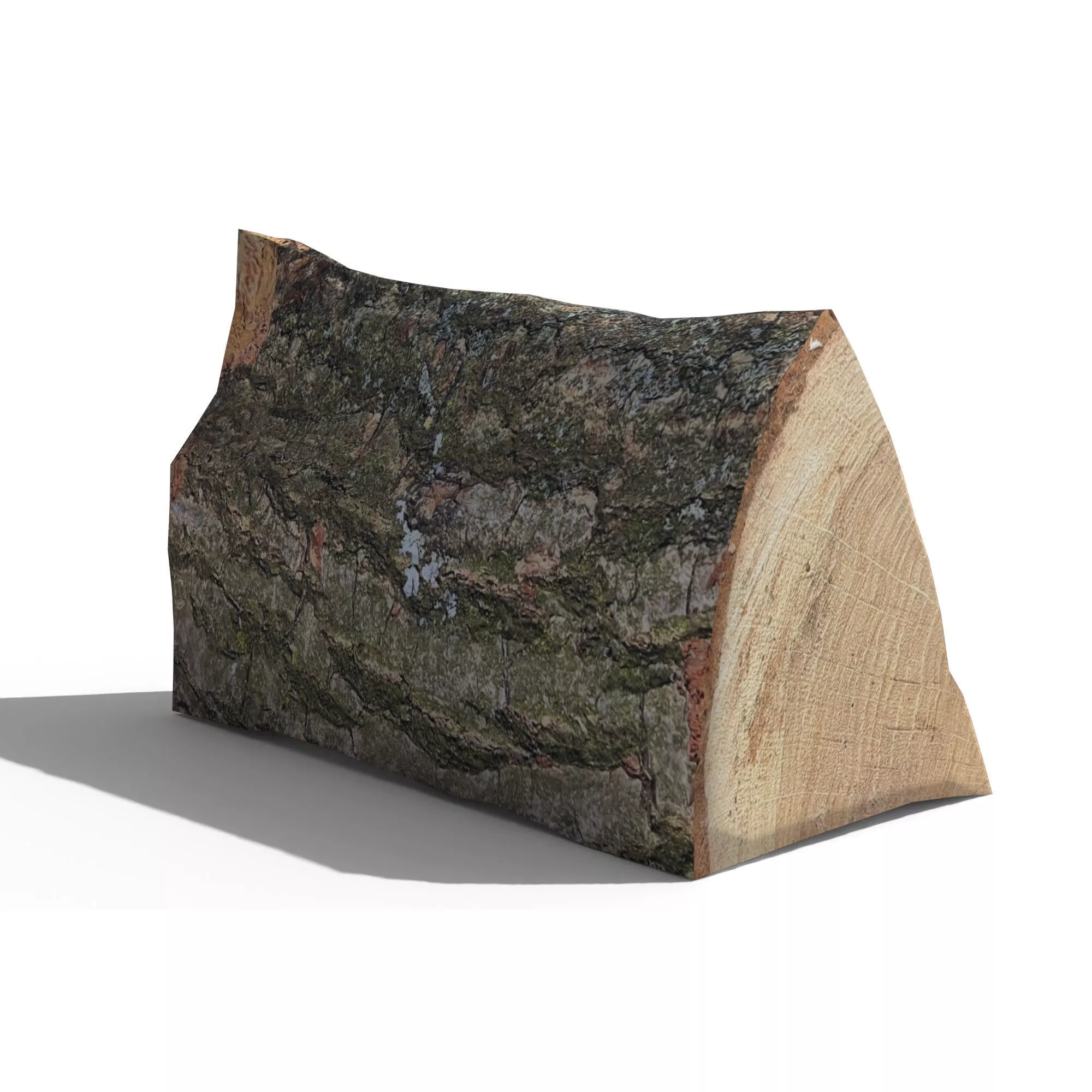Oak Firewood Log 5 Low-poly 3D model