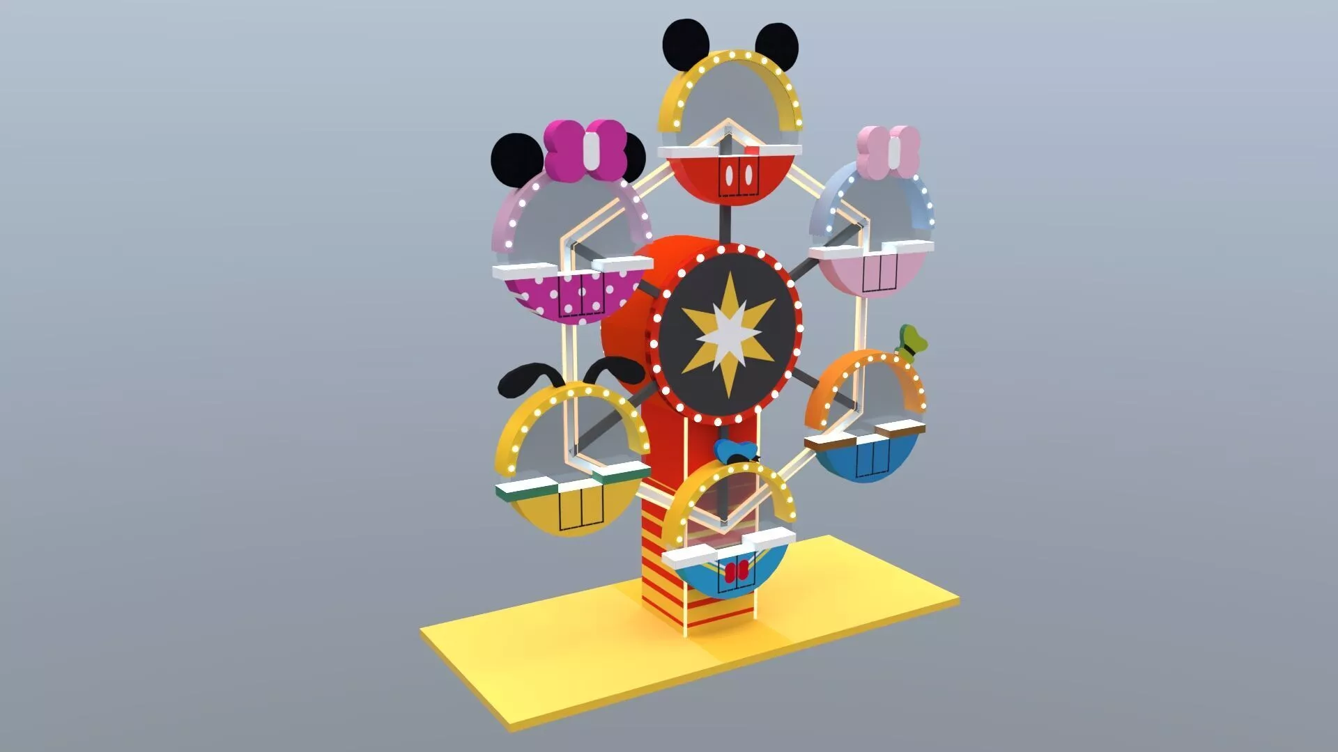 Micky Ferris Wheel 3D model