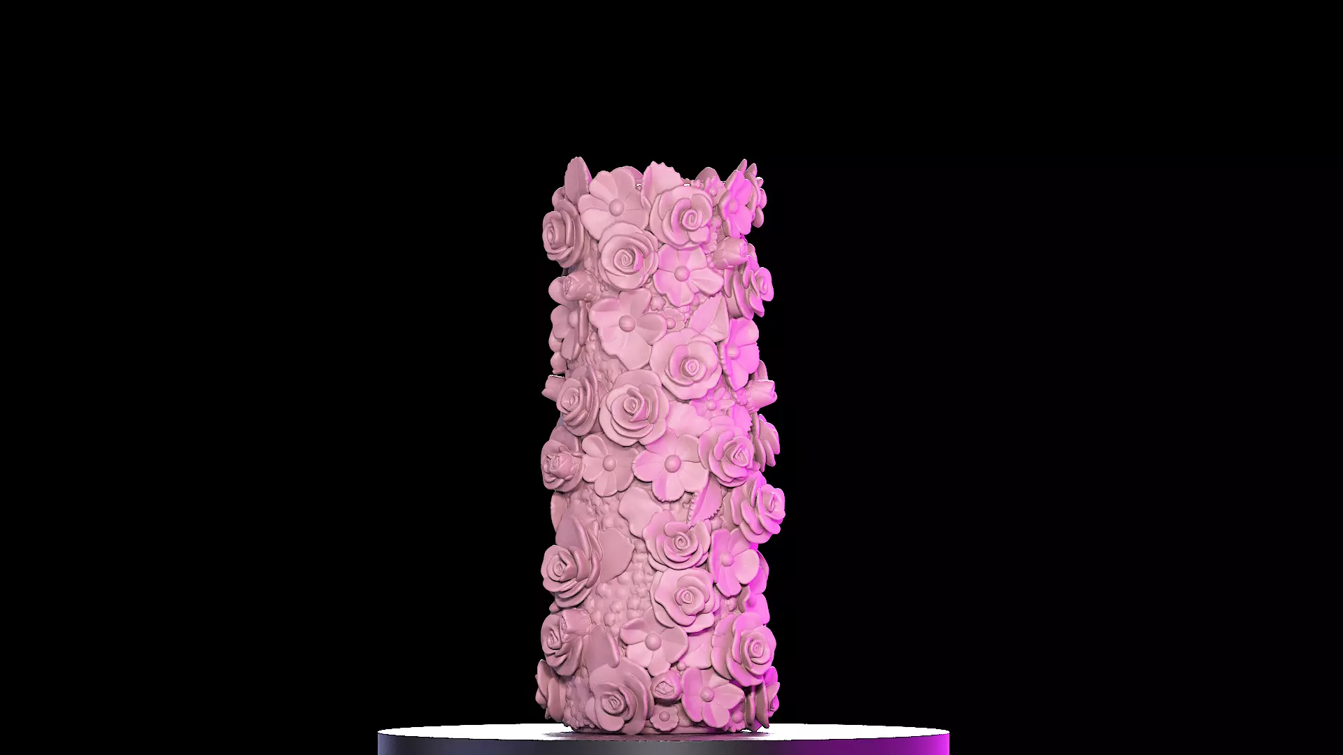 Floral Vase 3D Printable STL 3D print model