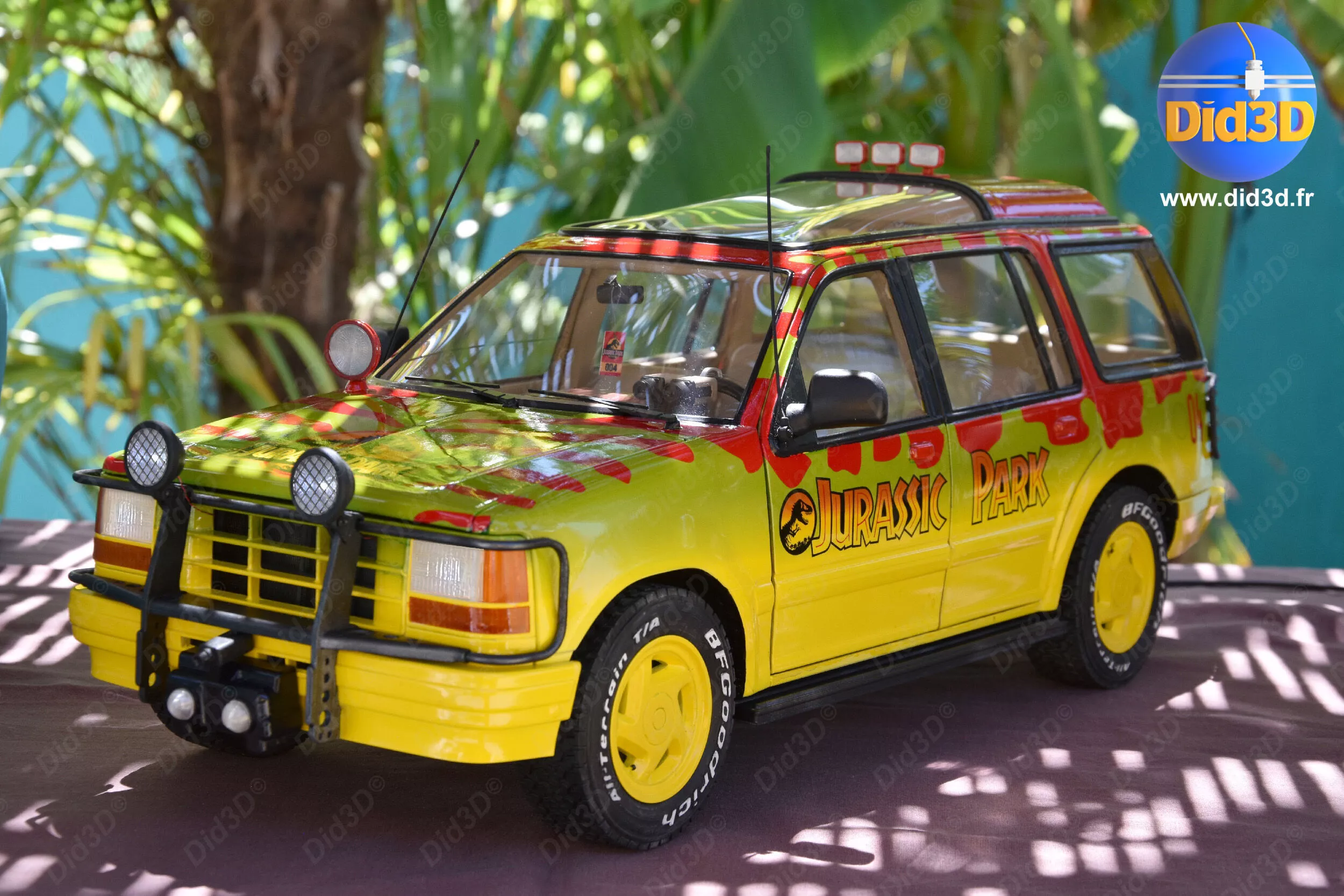 JurassicCar Did3D Animatronic 600mm 1-8 Scale 3D print model
