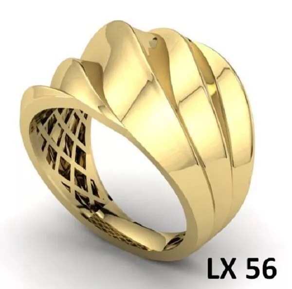 Beautiful gold ring 3D print model
