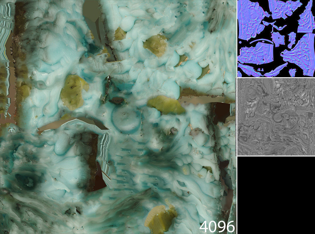 Scanned photorealistic retro candle holder and 3 candles Low-poly 3D model_25