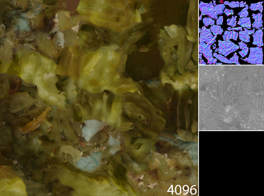 Scanned photorealistic retro candle holder and 3 candles Low-poly 3D model_24