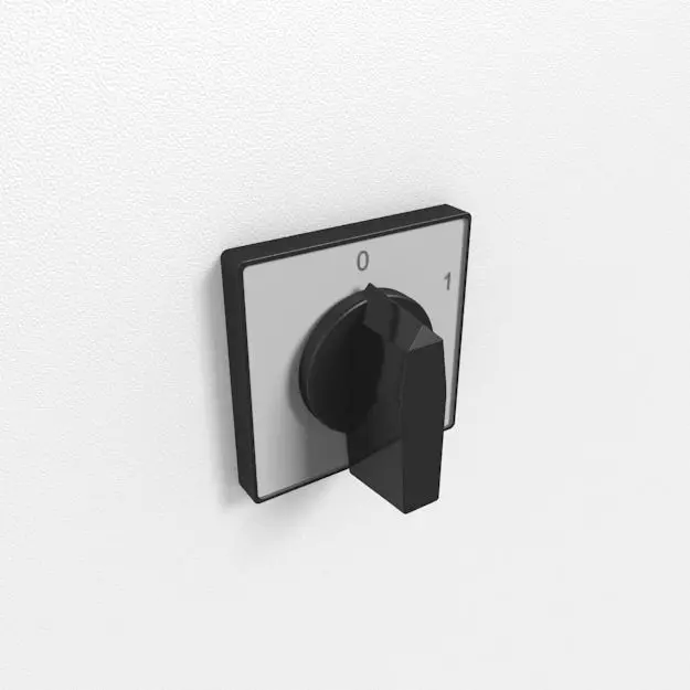 Rotary cam switch 3D model_0