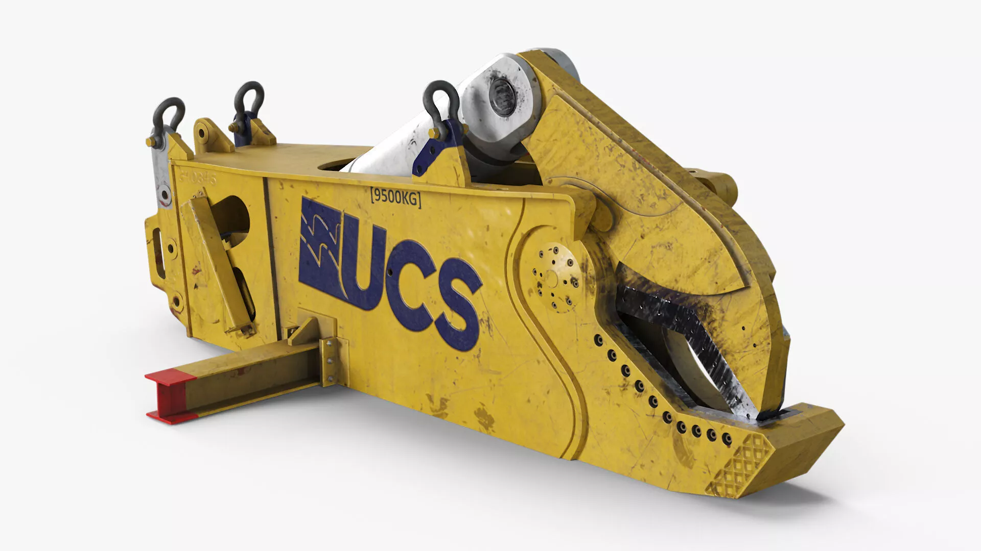 Underwater Pipe Shearing System Used Rigged 3D model