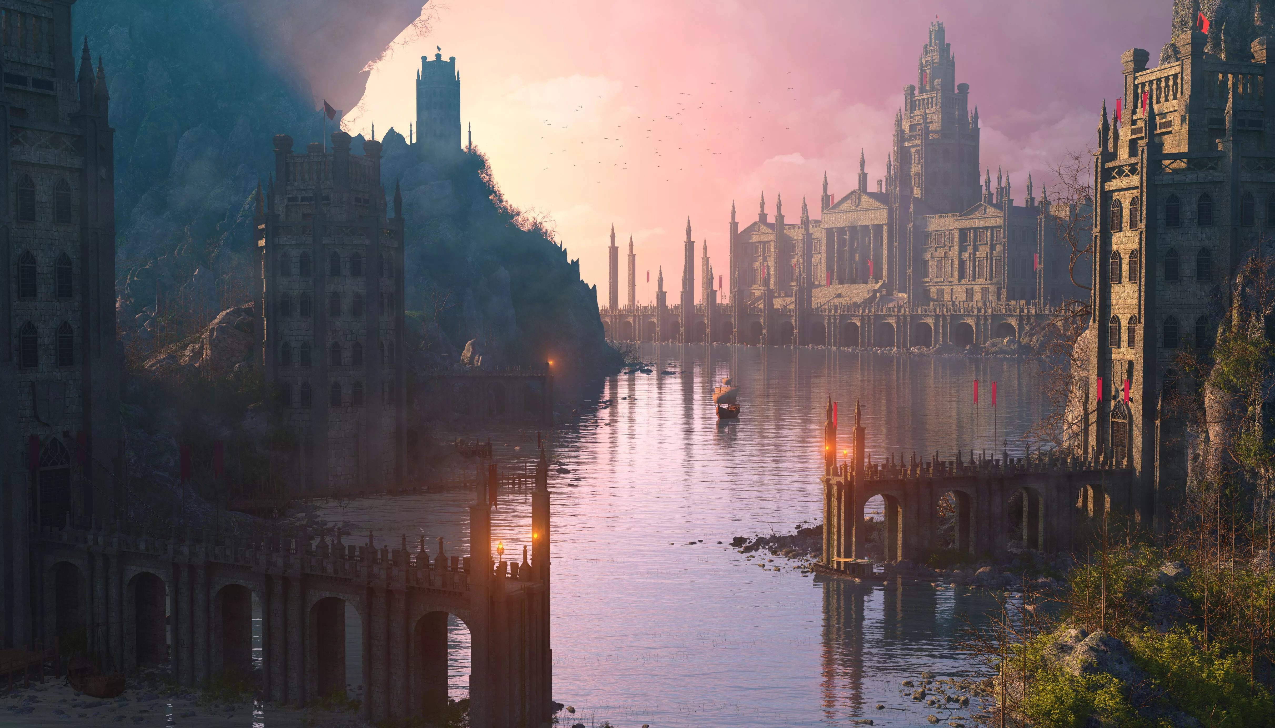 Fantasy Palace Environment 3D model