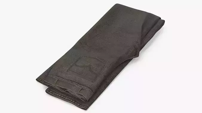 Folded Casual Jeans Pants