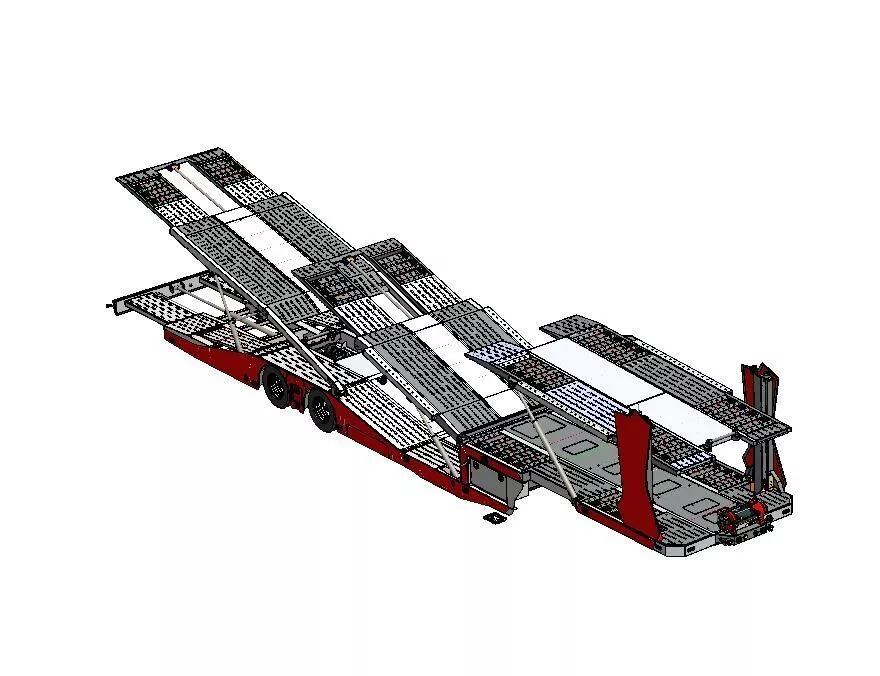Arac tasima dorse romork 3D model