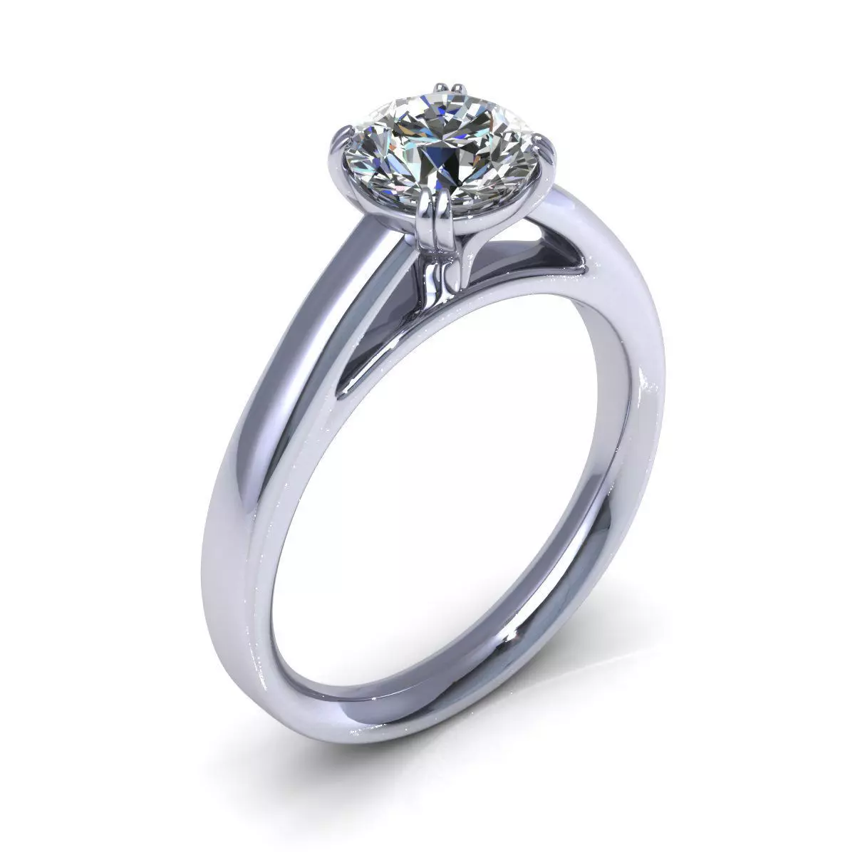 Solitaire Diamond Cather Tulip 3D print model
