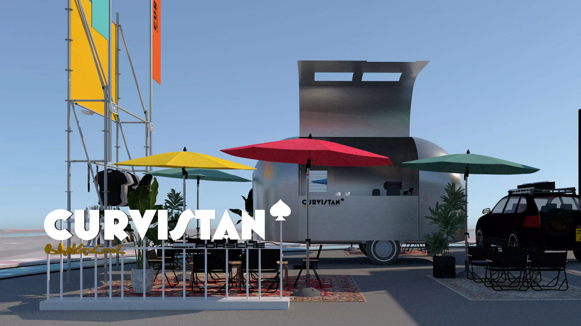 CURVISTAN Exhibition Booth Design 3D model