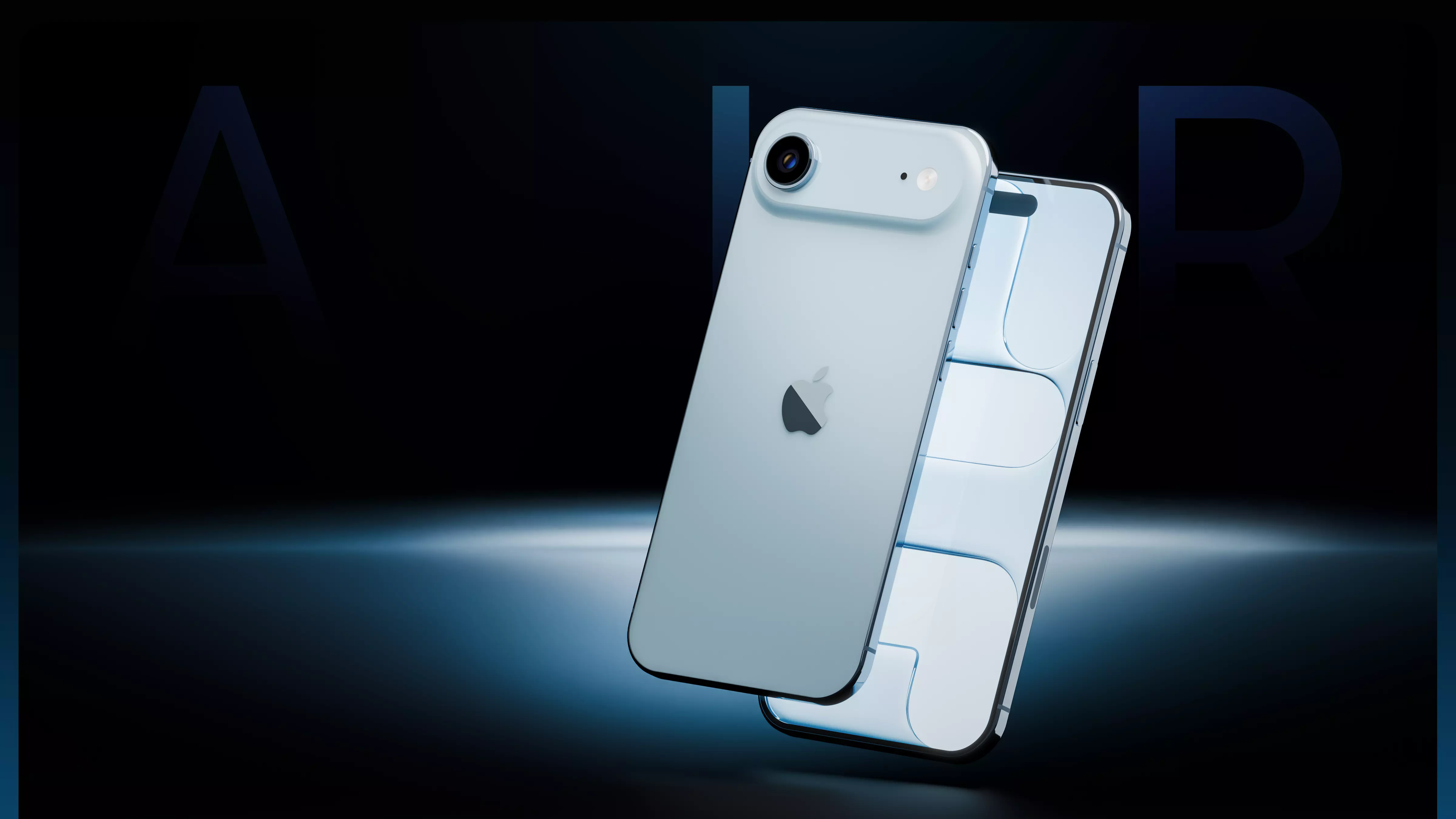 iPhone Air Sky Blue 3d Model 2026 Smartphone BLEND FBX OBJ 3D model