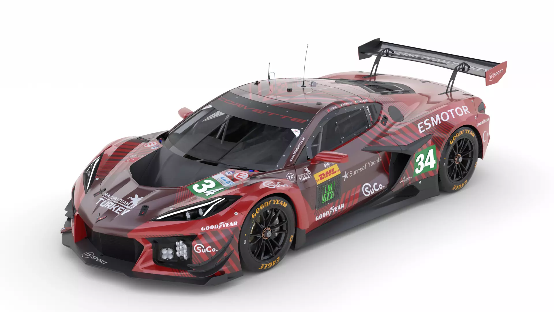 Corvette Z06 GT3 R 2026 WEC 3D model