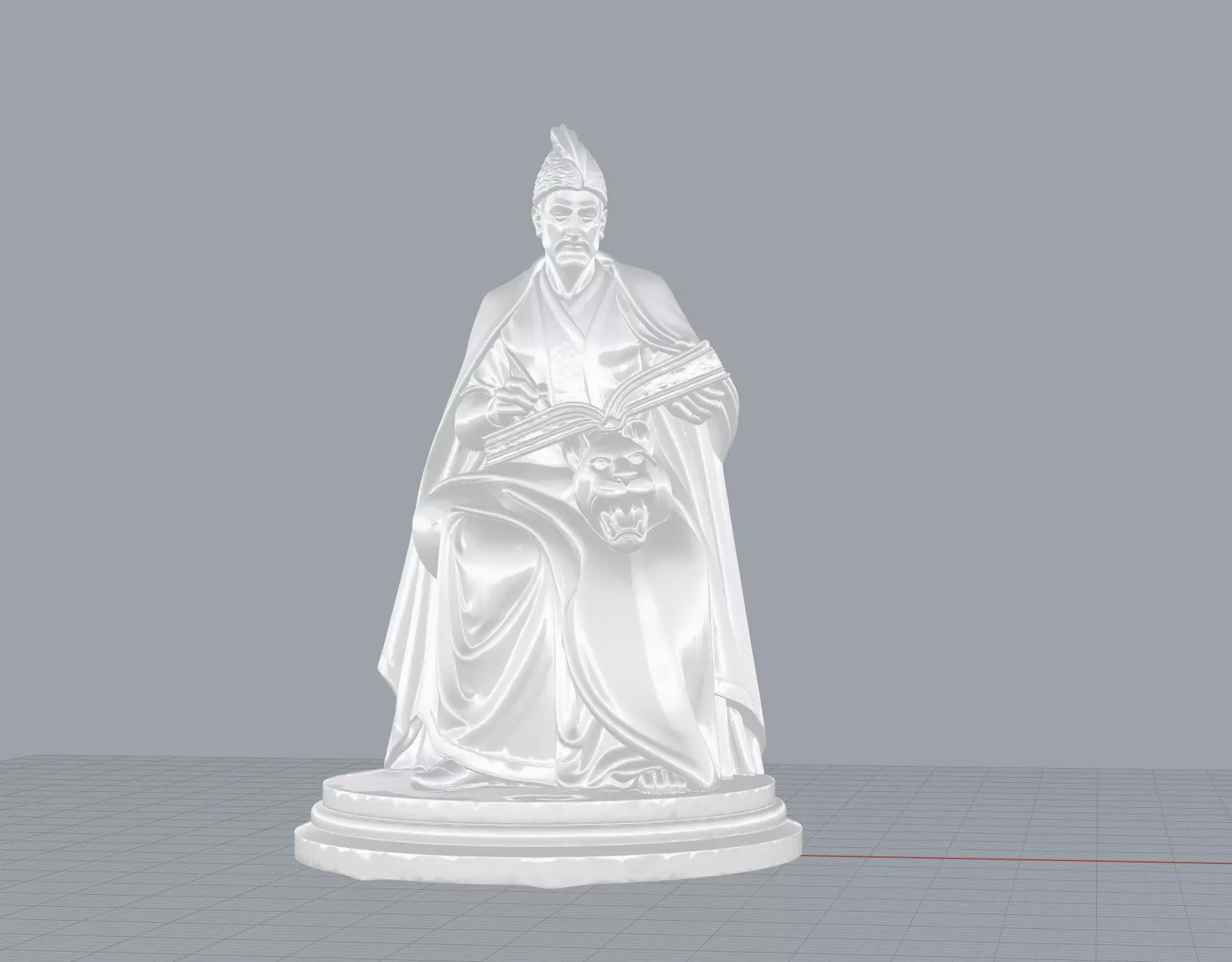 Shota Rustaveli Sculpture 3D print model