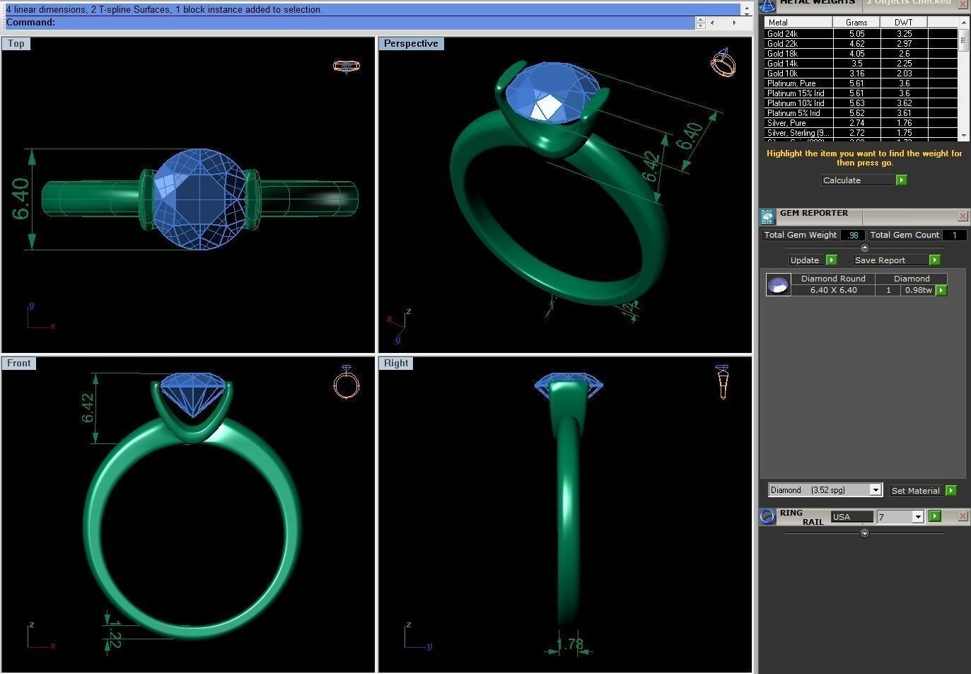 Solitaire Semi-Bezel 3D print model_4