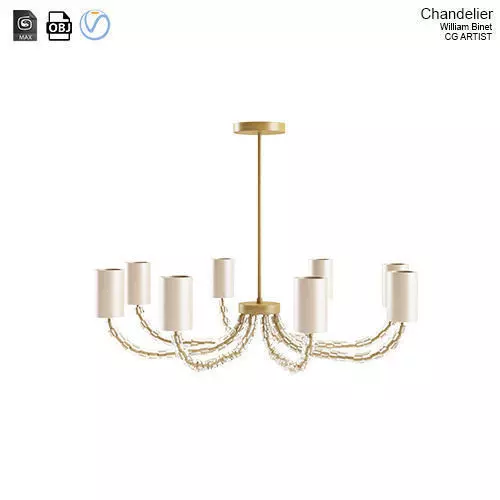 Chandelier by Porta Romana Free 3D model