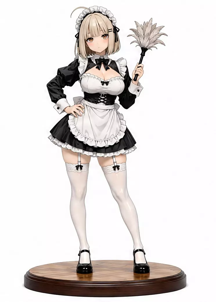 X2 Maid Maiden Anime Figure 3D print model