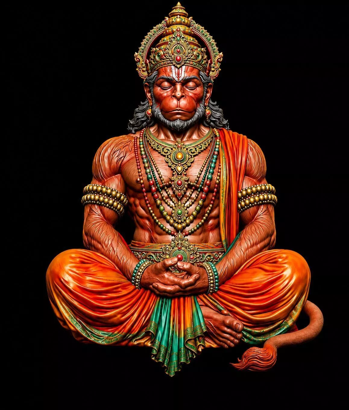 God Model Hanuman Model Meditation Hanuman Ji 3d Model 3D print model