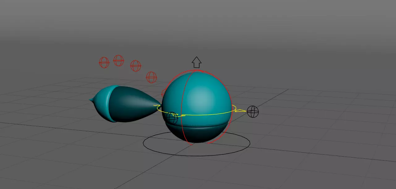 Ball and Tail Animation Rig for 3ds Max Free 3D model