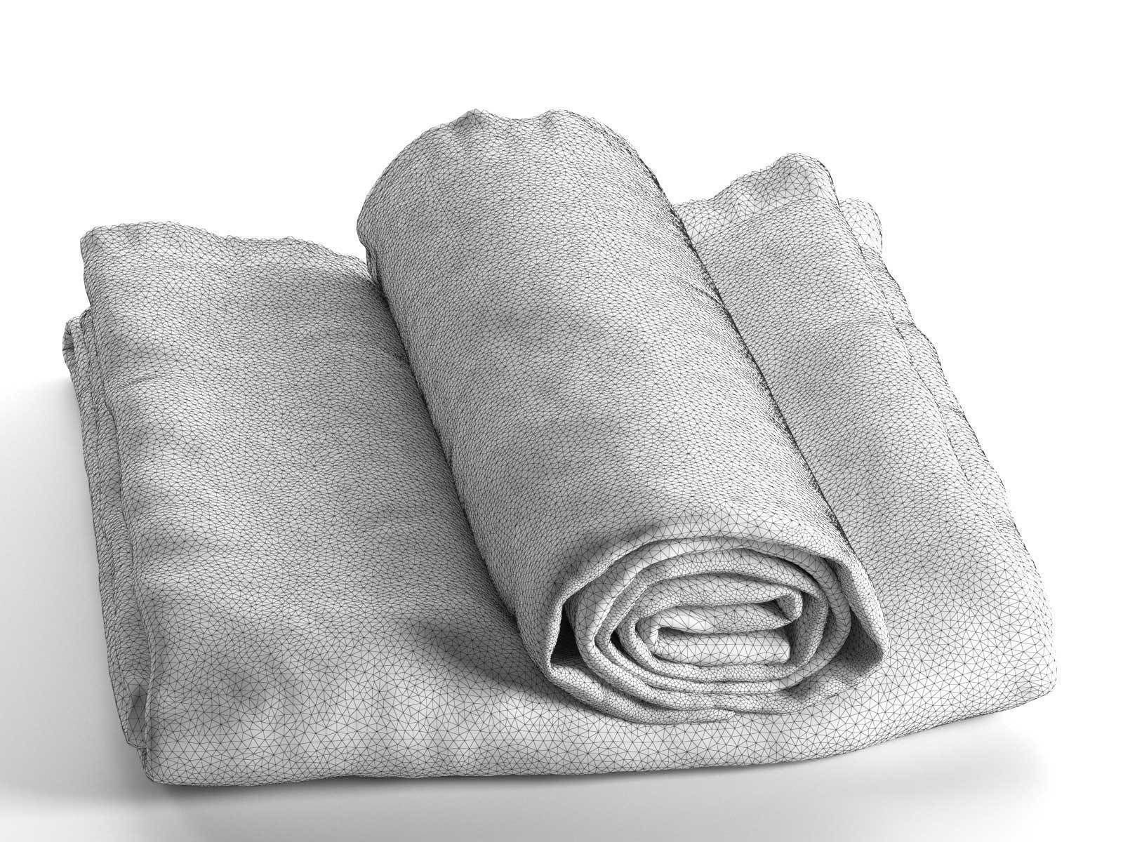 Towel Set 01 3D model_1