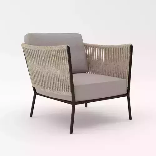 ROPE OUTDOOR RELAXING CHAIR 3D model