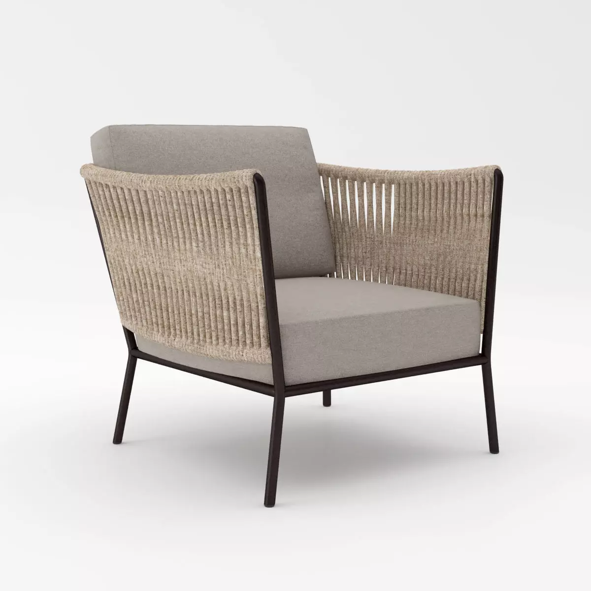 ROPE OUTDOOR RELAXING CHAIR 3D model_0