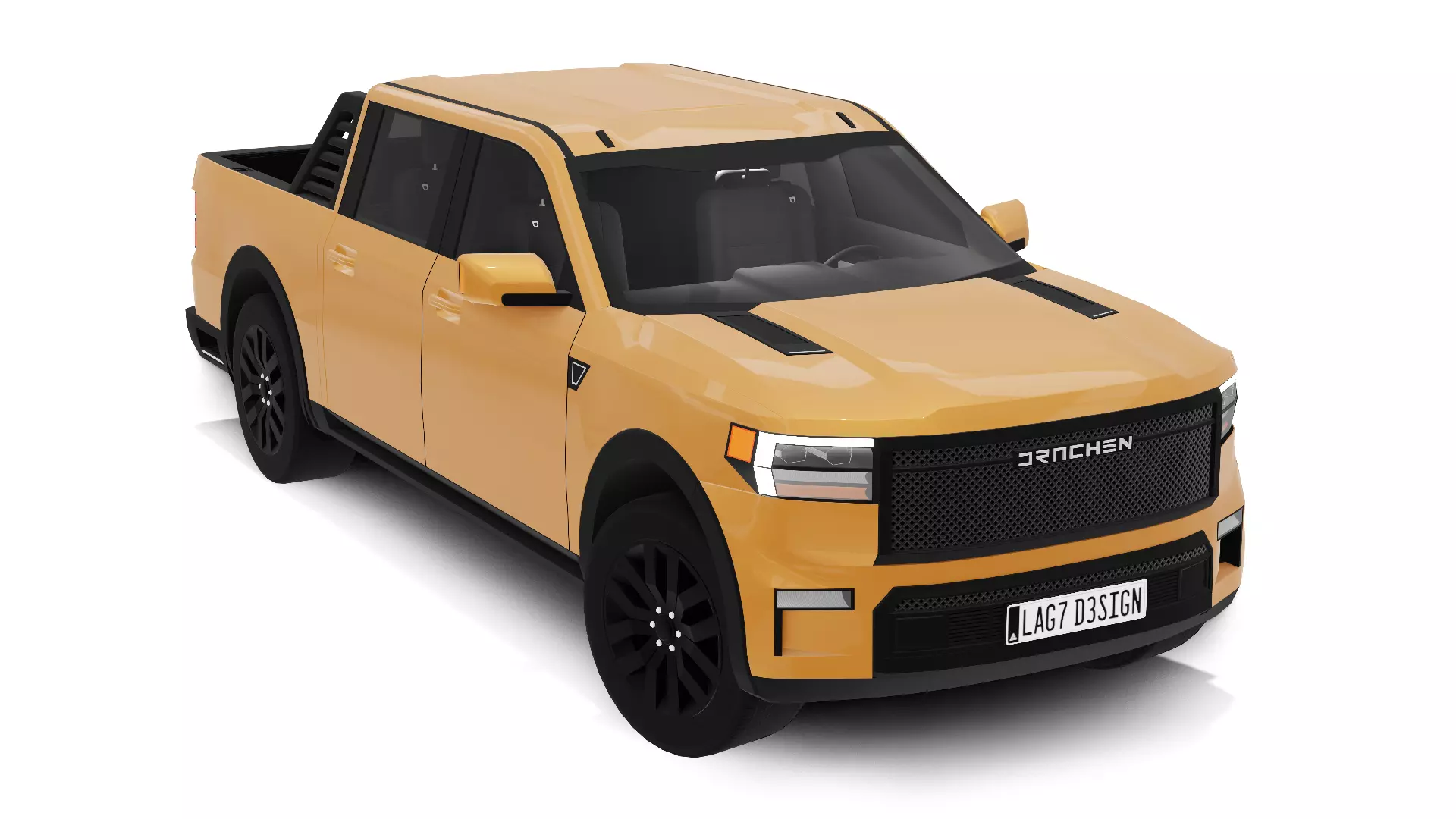 Generic Pickup Truck Low-poly 3D model