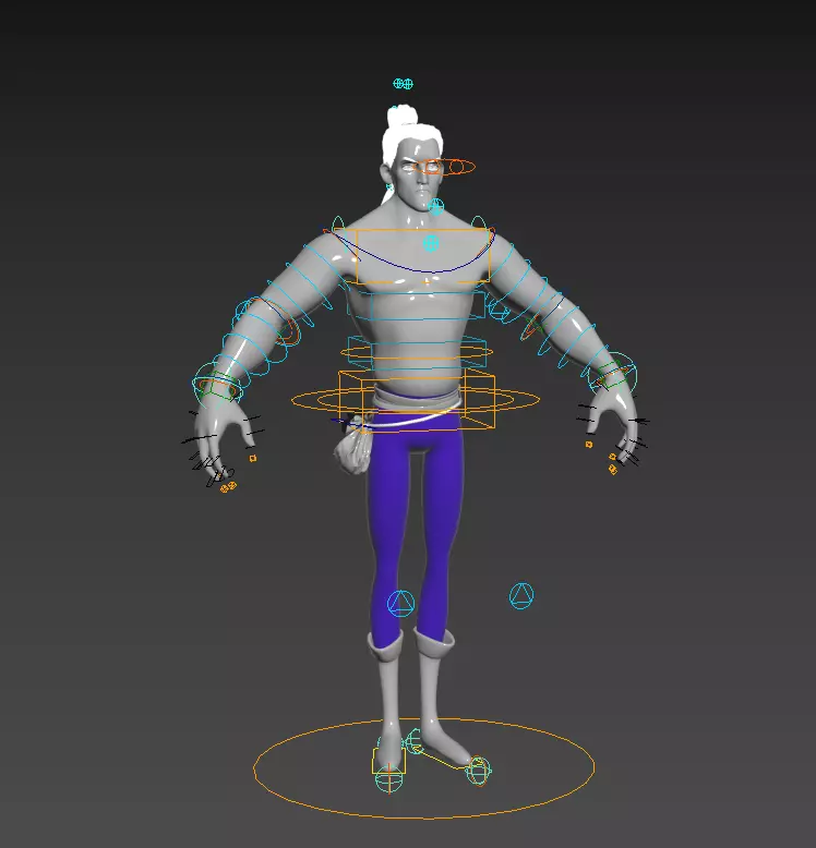 Lumberjack Production Character Rig - 3ds Max Free 3D model