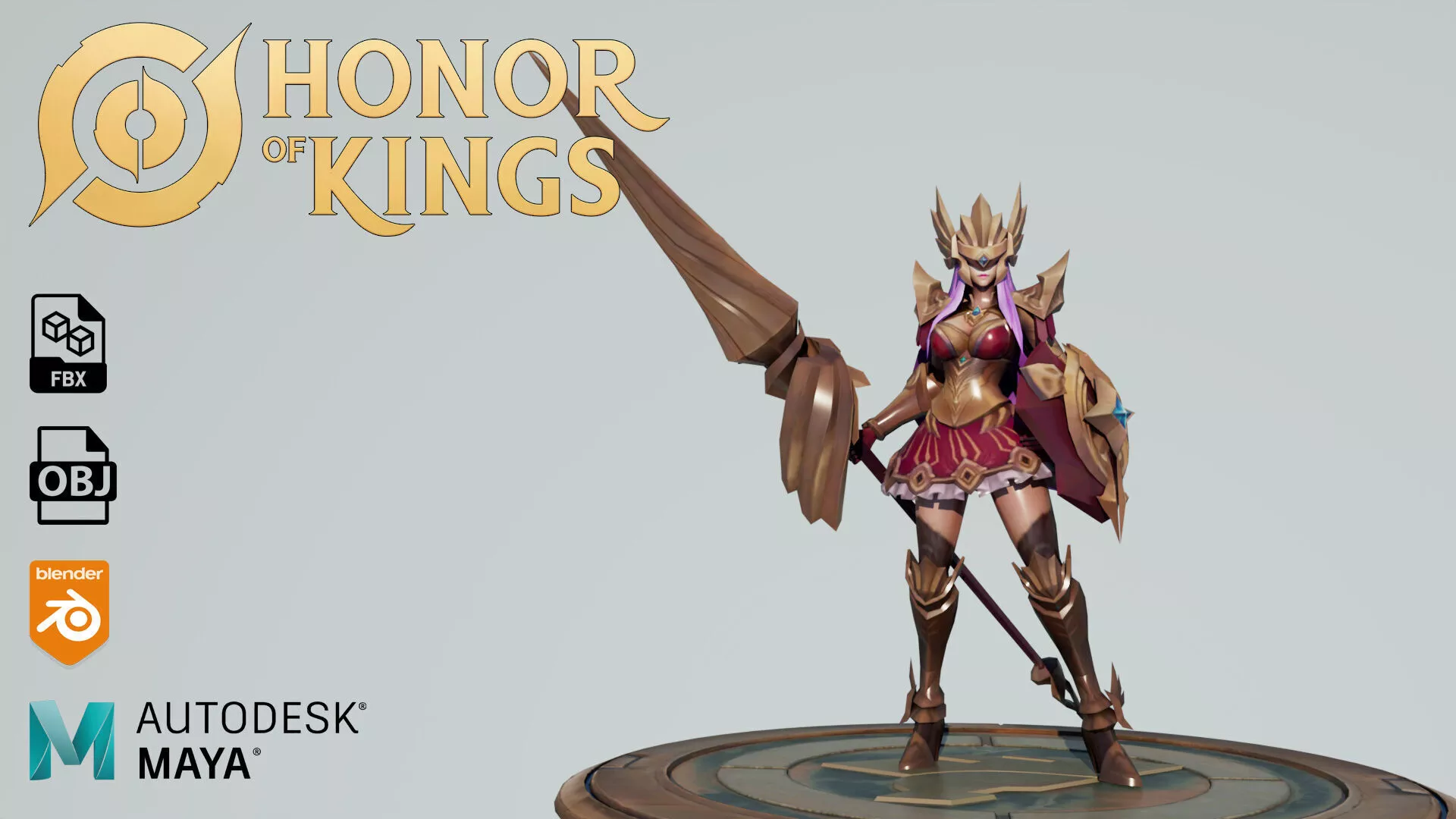 ATHENA - HONOR OF KINGS 3D print model