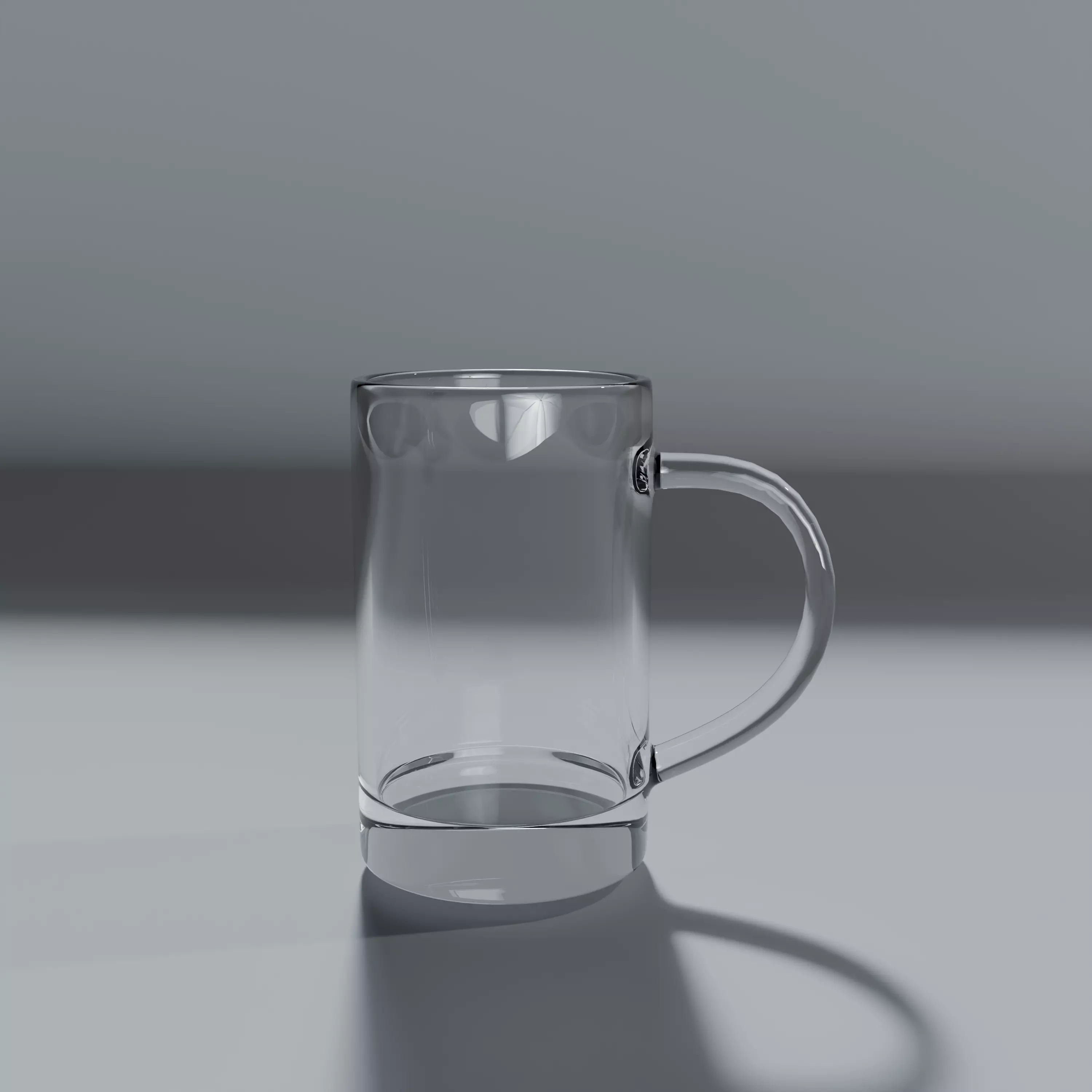 Glass Mug - realistic Glass coffee mug 3D model 3D model