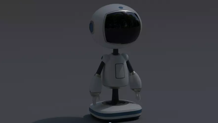 Bot Stylized Robot Character Rig - 3ds Max Free 3D model