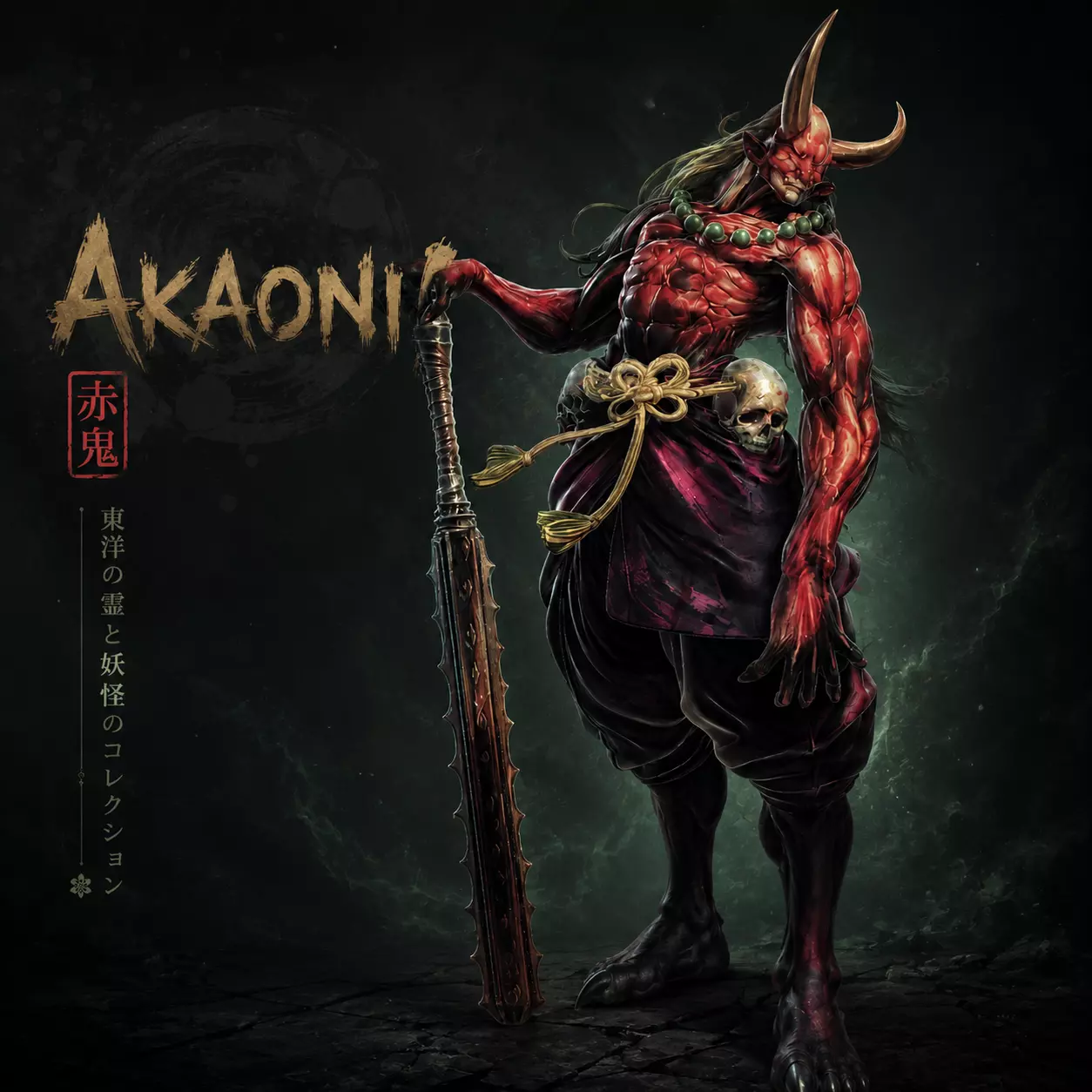Akaoni the Kanabo Warlord - Oni - Hyakki Yagyo Free 3D model